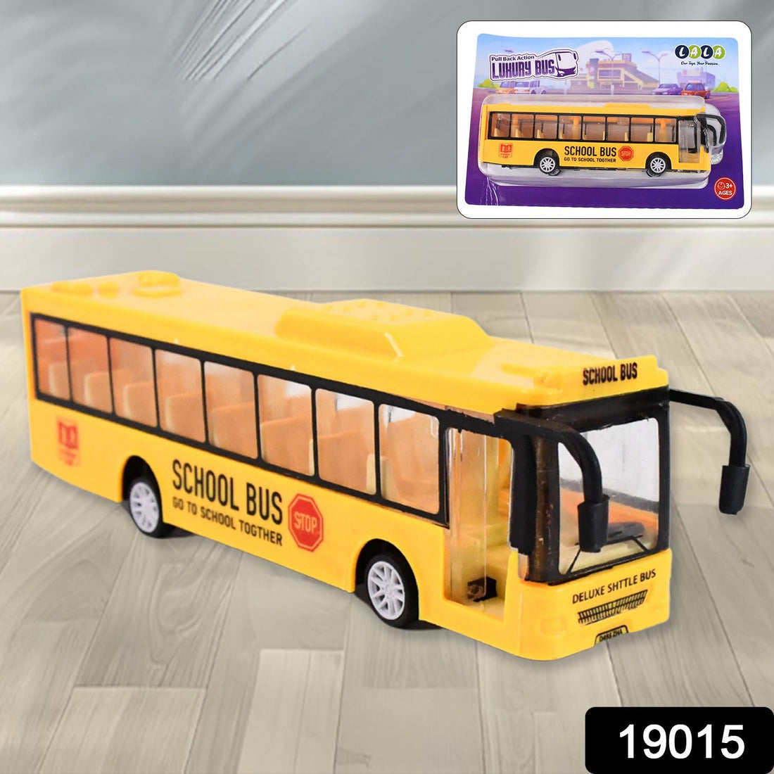 Inertia Bus Toys , High Simulation Yellow Fine Details Mini Bus Model Car Toys Prizes for Gift Collections