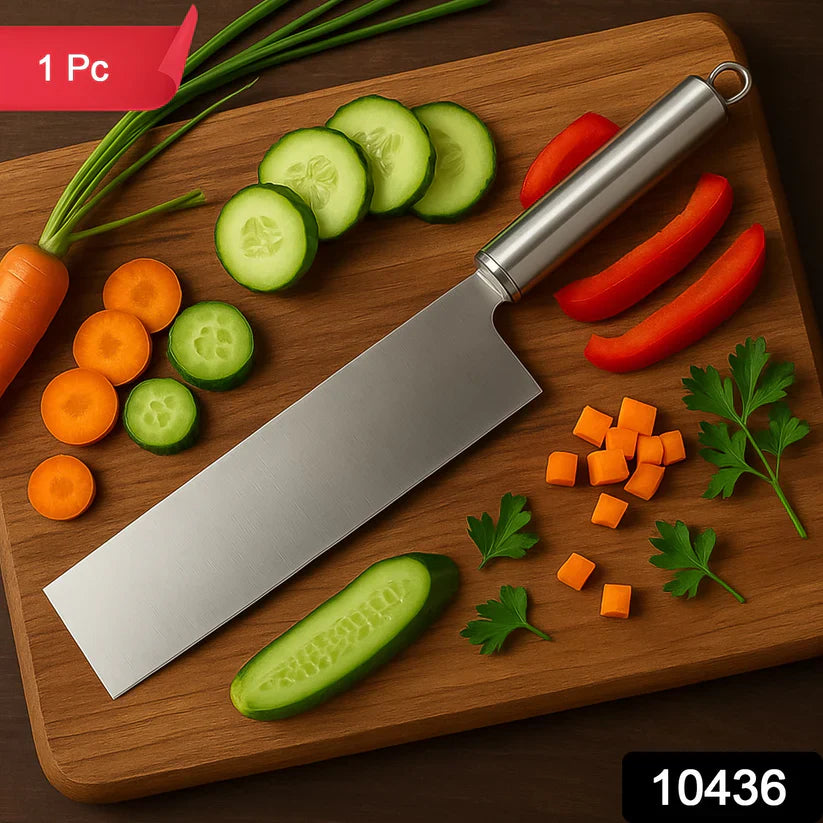 High-Quality Stainless Steel Vegetable Cleaver – 1 Piece