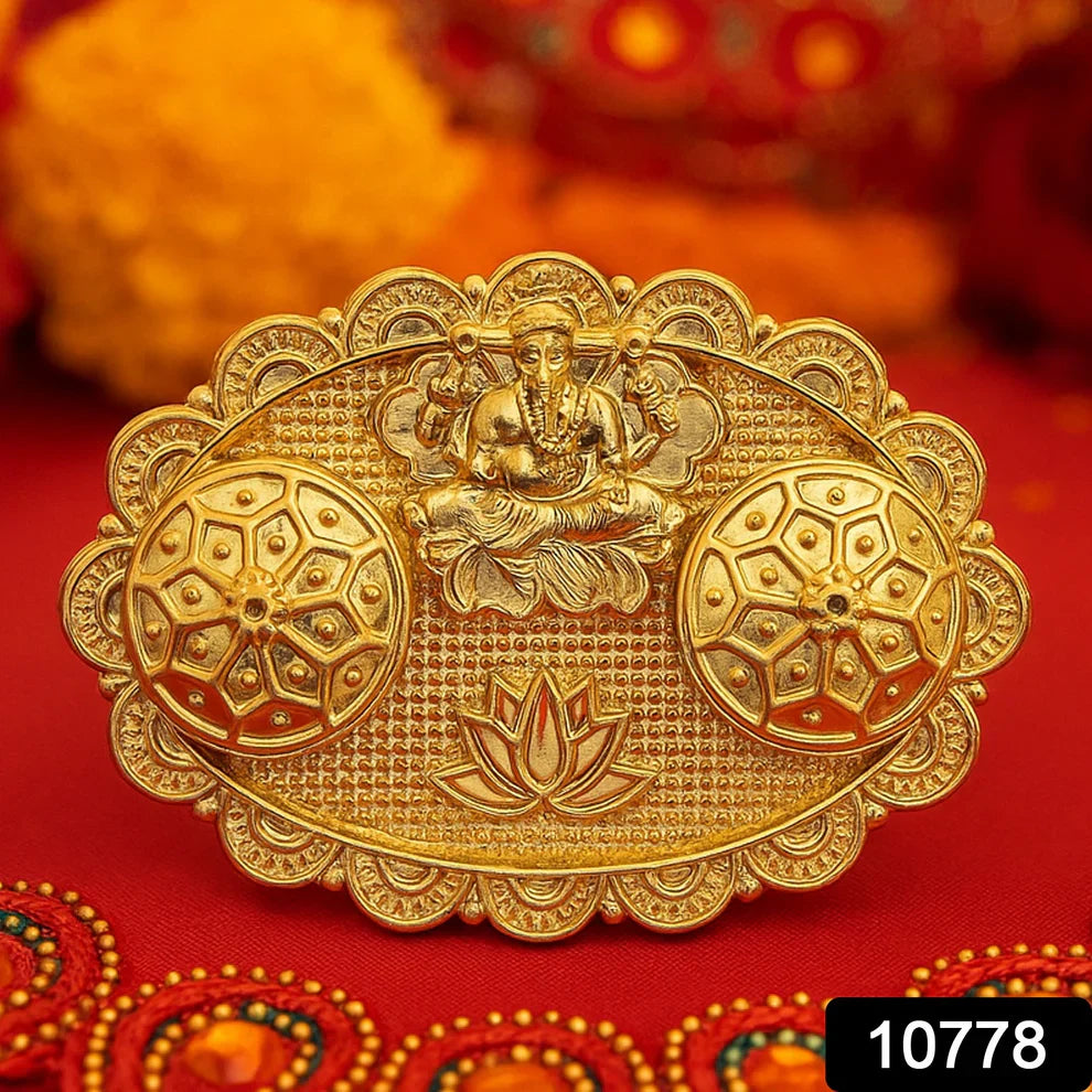 Ganesh Embossed Roli–Chawal Kumkum Chopra - (1 Pc)
